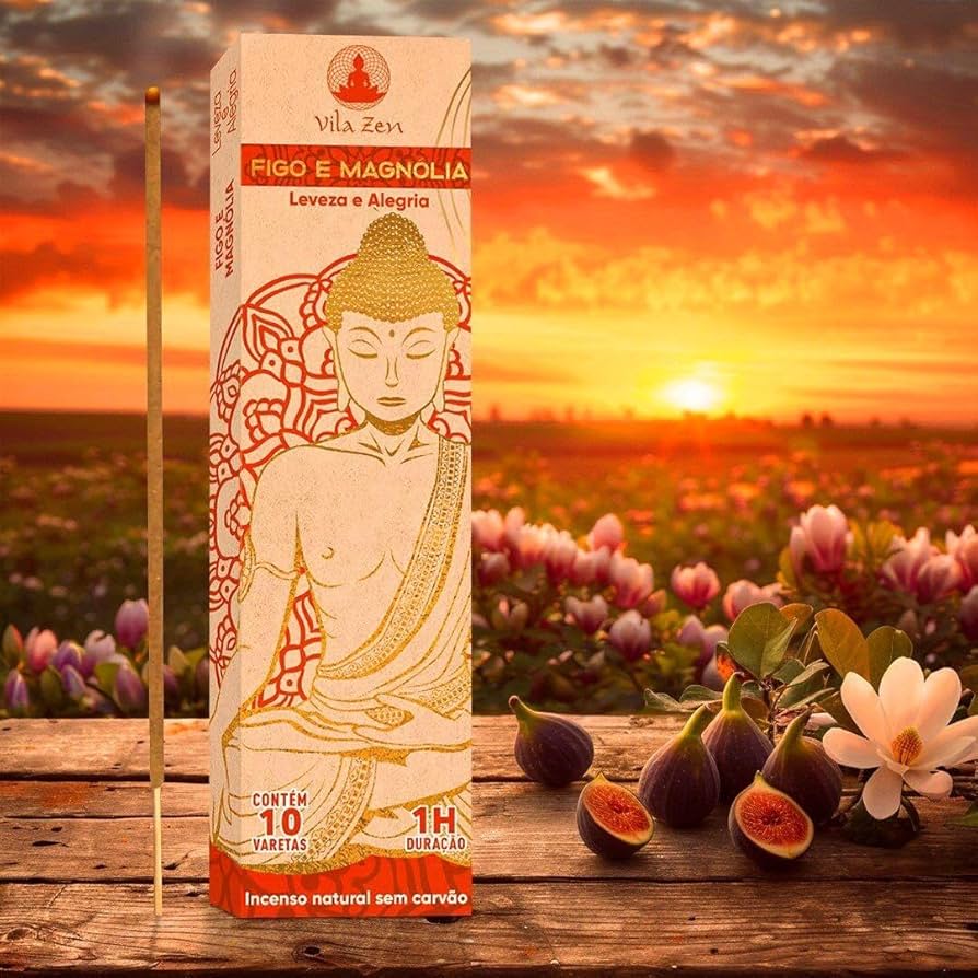 Incenso Natural Meditação – Calmaria e Aroma (caixa com 9 unidades)